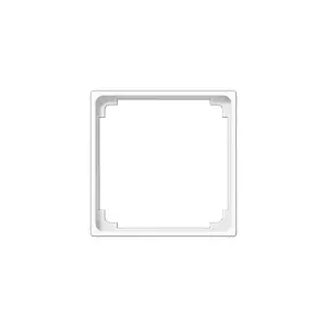Wall switch frame Jung A 590 Z WW White, thermoplastic, 50×50 mm