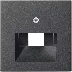 Wall plate/switch cover Gira 027028 Anthracite, conventional design, single gang