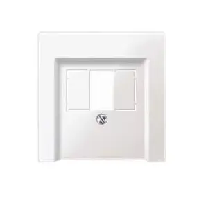 Wall plate / switch cover Merten 296019, white, thermoplastic, 1-piece