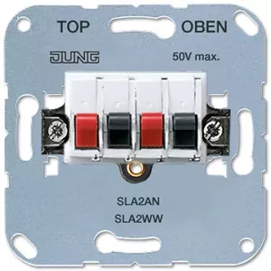 Socket-outlet Speakon Jung SLA 2 WW, Speakon socket, 25 V, white