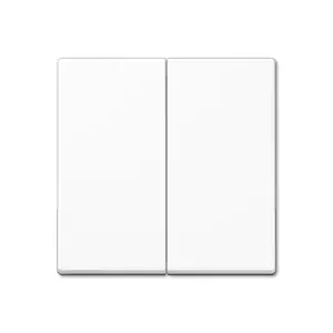 Wall switch plate panel JUNG A 595 WW White — single-gang cover, white finish