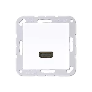 Socket-outlet HDMI Jung MA A 1112 WW, white, thermoplastic housing
