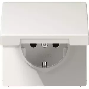Jung Schutzkontakt-Steckdose LS 520 KL WW — LS 990 series, Alpinweiß, grounded outlet