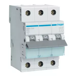 Hager MBN332 slēgiekārta B tips 3 3 modulis (-ļi)