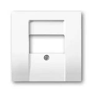 Wall plate / switch cover Busch-Jaeger 1710-0-3162, white, conventional design, 63×63 mm