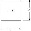 Busch-Jaeger 1751-0-2814 wall plate 63×63 mm Photo 2