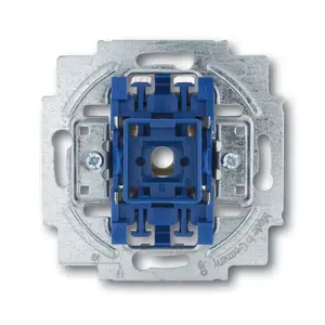 Single-pole switch module Busch-Jaeger 2020 US-206, 1P, 10 A, 250 V, blue metallic, 71×71×25 mm