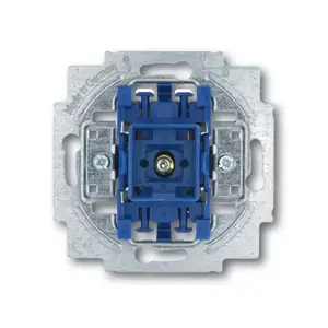 Elektriskais slēdzis 2P Busch-Jaeger 1012-0-1127, 2 poli, 250 V, zils/pelēks, 71×71×25 mm