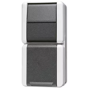 Kontaktligzda JUNG 876 W, viena, 250 V 16 A, balta, 75×58×151 mm