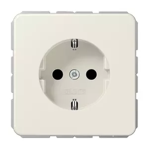 Outlet box JUNG CD 1520 Type F, mounting box for flush-fit sockets, white