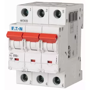 Eaton PXL-C10/3 automātiskais slēdzis, 3-polu, 10A, 400V, C raksturlīkne