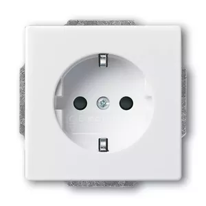 Socket outlet Busch-Jaeger 2011-0-3725 CEE 7/3 2P+E 250V 16A White 71×41 mm