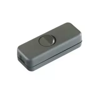 Rocker switch 1P Bachmann 924.036 — black, 61×23×15 mm