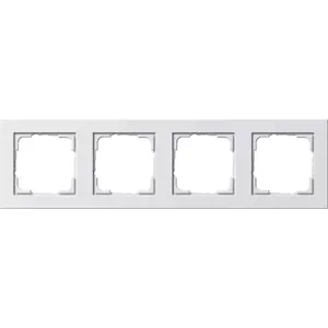 Накладная панель GIRA 0214 29 White без винтов, 80.8×294.7×9.3 мм