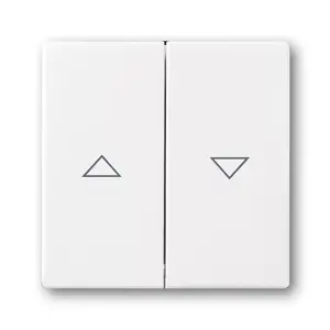 Wall switch cover plate Busch‑Jäger 1785 JA‑84, white, 63×63 mm