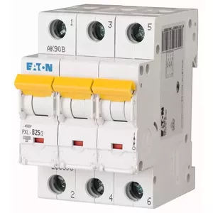 Eaton PXL-C25/3 automātiskais slēdzis, 25A, 400V, 3-polu, C raksturlīkne