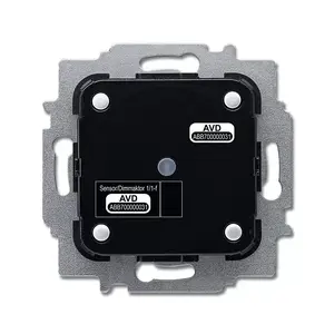 Elektriskais aktuators Busch-Jaeger 6212/1.1, 230 V, 80 W, melns/ sudraba, 71×71×45 mm