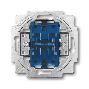 Switch rocker cover plate Busch-Jaeger 2000/6/6 US-101, metallic blue finish