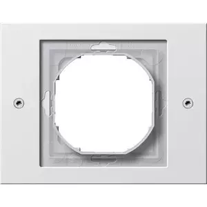 Electrical switch frame Gira TX_44 White, thermoplastic, 110×86 mm, conventional design