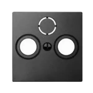 Merten System M Central Plate for Antenna Anthracite Thermoplastic