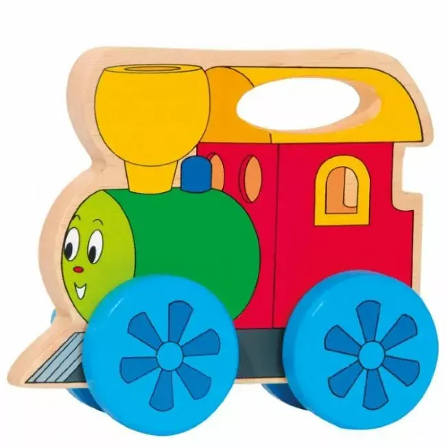 Деревянная игрушка на верёвочке Woody 93036 Eco Happy Engine Photo 2