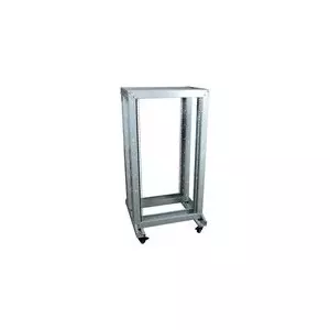 Freestanding rack cabinet ALLNET ALL-SRB6642GRAU — 400 kg capacity, castor wheels, grey