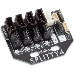 Fan controller Aqua-Computer 53267 — black, compatible with D5 NEXT, QUADRO, farbwerk 360/nano, OCTO