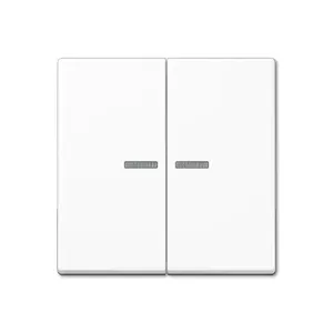Light switch Jung A 595 KO5 WW, white, single rocker, surface/mounting variant
