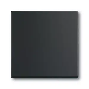 Gaismas slēdzis Busch-Jaeger 1751-0-3041, plastmasas korpuss, melns, pogu, 63×63 mm