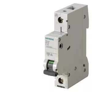 Автоматический выключатель Siemens 5SL6113-6 — 13 A, 400 V, IP20, 1-полюсный, 18 мм