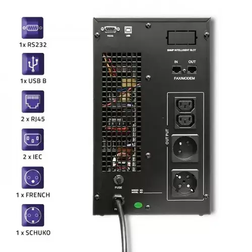 Источник бесперебойного питания Qoltec 53043 Photo 5