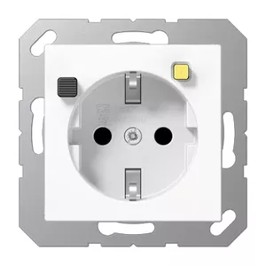 Socket outlet Type F Jung A 5520.30 WW — White, thermoplastic, 250 V 16 A