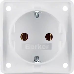 Розетка Berker 947782502 типа F, 16А 250В, IP44, белая