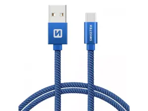 USB A to USB C cable SWISSTEN 71521308 — USB 3.2 Gen 1 (3.1 Gen 1), 2 m, blue