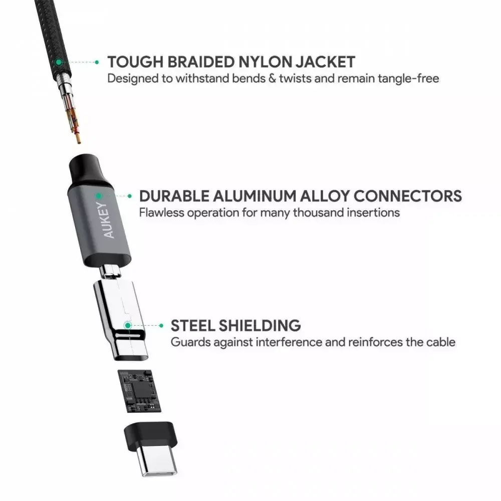 USB-C cable Aukey CB-CD6 2m Photo 2
