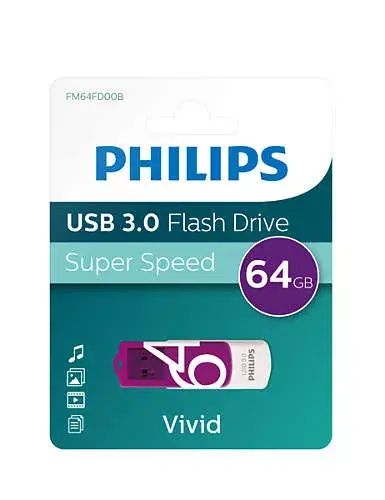 USB zibatmiņa Philips 64 GB FM64FD00B Photo 2