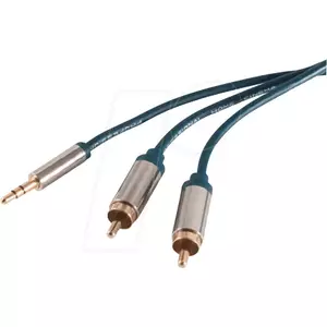 Audio kabelis ShiverPeaks SHVP 30832-SL 3,5 mm uz 2x RCA, 1,5 m