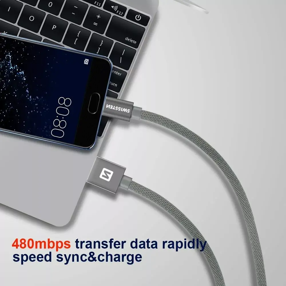 SWISSTEN Micro USB кабель SW-QU-MICR-USB-2.0-RG 2,0 м Photo 4