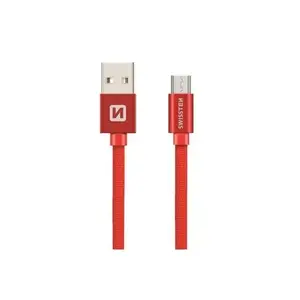 Кабель USB 2.0 SWISSTEN 71522106 — USB A на Micro-USB B, 0,2 м, красный