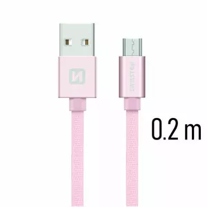 Swissten 71522105 USB cable 0.2 m USB 2.0 USB A Micro-USB B Rose gold