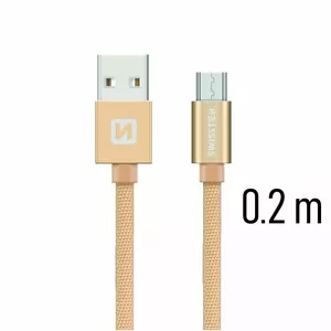 Кабель USB Micro SWISSTEN SW-QU-MICR-USB-0.2-GO, 0,2 м, Quick Charge