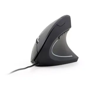 Эргономичная вертикальная мышь GEMBIRD MUS-ERGO-01 — правша, оптическая 3200 DPI, 6 кнопок, USB Type-A, кабель 1,35 м