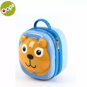 Oops Bear 3D Цветная прочная коробочка для обеда для детей от 18м+ (16.6x19.2x12cm) Синяя 31004.11