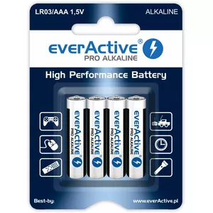 Single-use battery everActive LR034BLPA AAA Alkaline 1.5 V 1250 mAh pack of 4