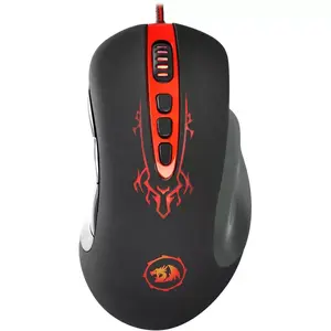 Spēļu pele REDRAGON Origin M903 — labrocīga, optiskais sensors 4000 DPI, USB Type-A, 8 pogas, melna