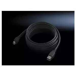 Rittal DK 7030.080 USB cable 3 m USB 2.0 USB A Mini-USB A Black