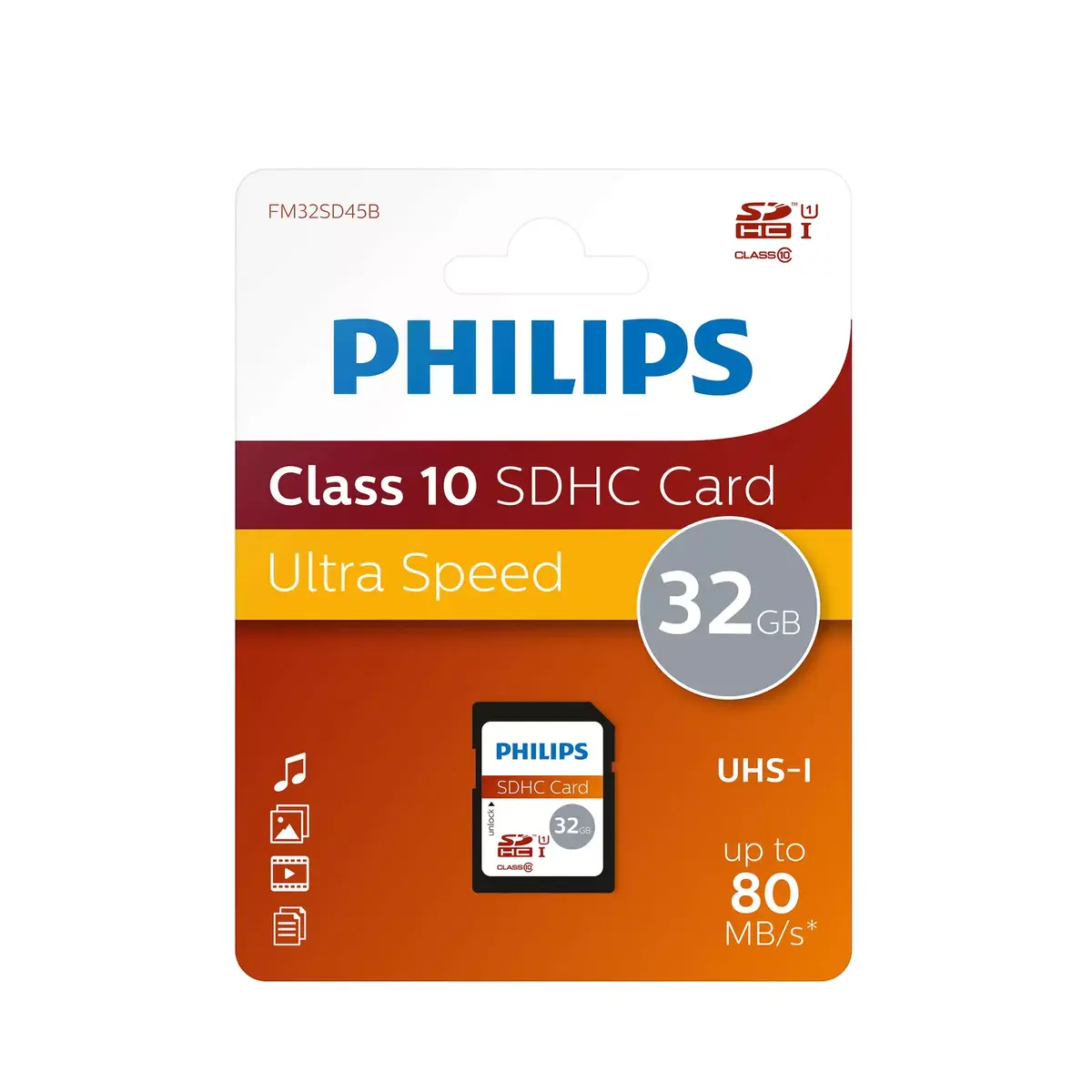 Flash Memory Philips 32GB FM32SD45B/10 Photo 2