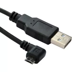 USB kabelis Micro-USB B USB A Microconnect USBABMICRO3ANG 3m melns