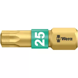 Screwdriver Bit Torx Wera TX25 x 25 mm, model 05066106001