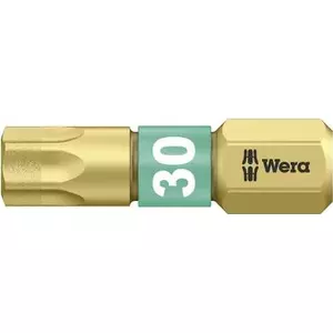 Бита Torx Wera 867/1 BDC TX30x25, алмазное покрытие, инструментальная сталь, длина 25 мм